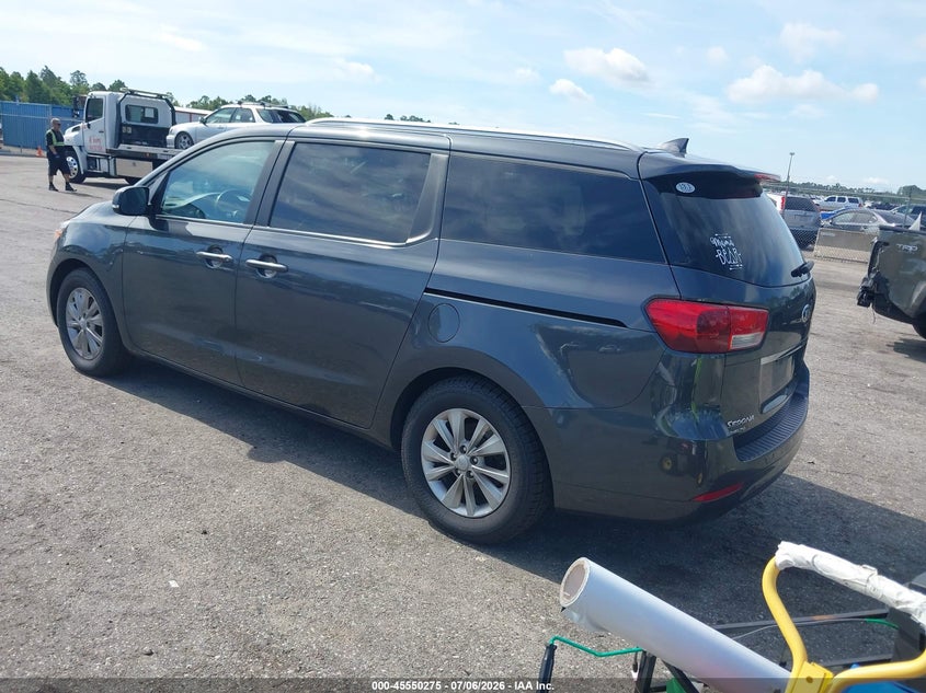 2017 Kia SEDONA VIN KNDMB5C10H6252823 IAAI salvage auction — NORMAL WEAR, Clear (Florida), sold $1,050 on 2026-07-21 (photo 3)