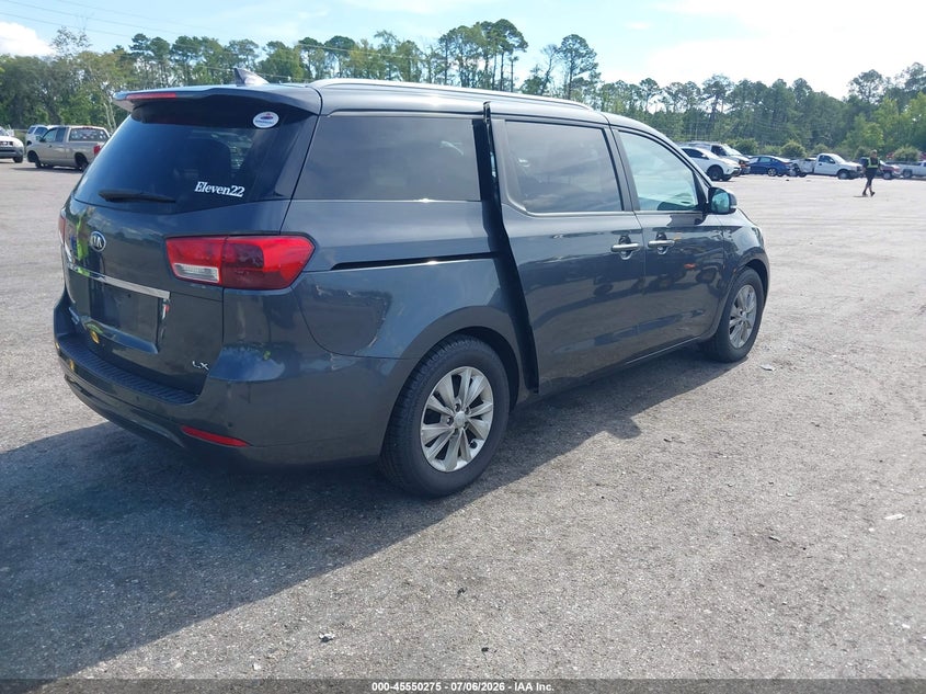 2017 Kia SEDONA VIN KNDMB5C10H6252823 IAAI salvage auction — NORMAL WEAR, Clear (Florida), sold $1,050 on 2026-07-21 (photo 4)