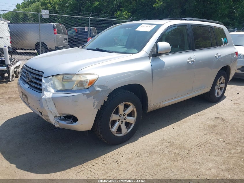 2008 Toyota Highlander VIN JTEES41A082104451 IAAI salvage auction — NORMAL WEAR, Clear (Maryland), sold $1,200 on 2026-07-14 (photo 2)