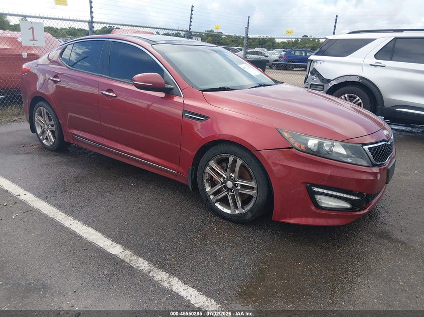 2013 Kia Optima VIN 5XXGR4A61DG123471 IAAI salvage auction — NORMAL WEAR, Salvage Title, sold $275 on 2026-07-20 (photo 1)