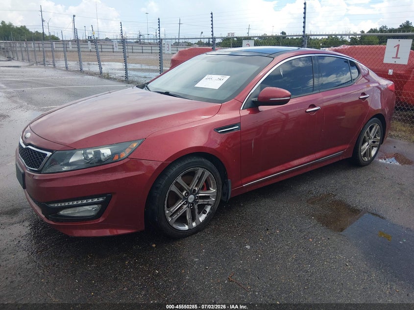 2013 Kia Optima VIN 5XXGR4A61DG123471 IAAI salvage auction — NORMAL WEAR, Salvage Title, sold $275 on 2026-07-20 (photo 2)