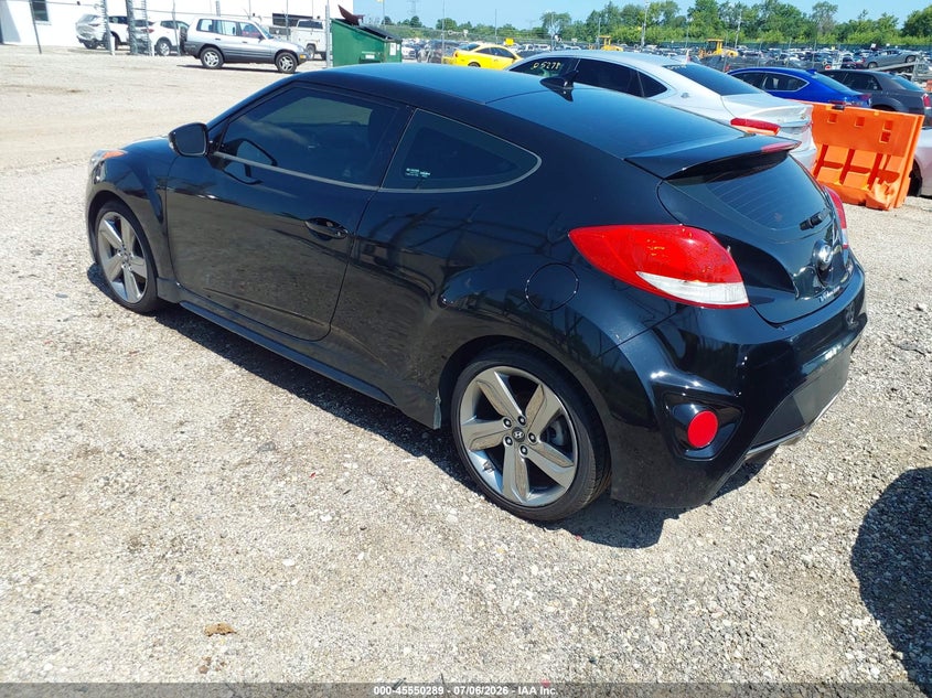 2013 Hyundai Veloster VIN KMHTC6AE5DU147572 IAAI salvage auction — NORMAL WEAR, Clear (Illinois), sold $600 on 2026-07-29 (photo 3)