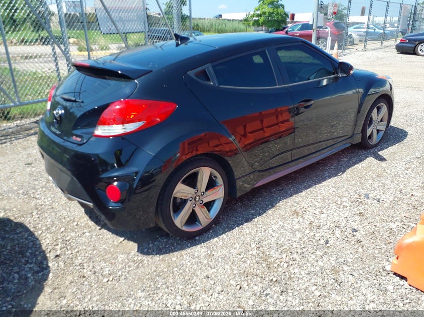 2013 Hyundai Veloster VIN KMHTC6AE5DU147572 IAAI salvage auction — NORMAL WEAR, Clear (Illinois), sold $600 on 2026-07-29 (photo 4)
