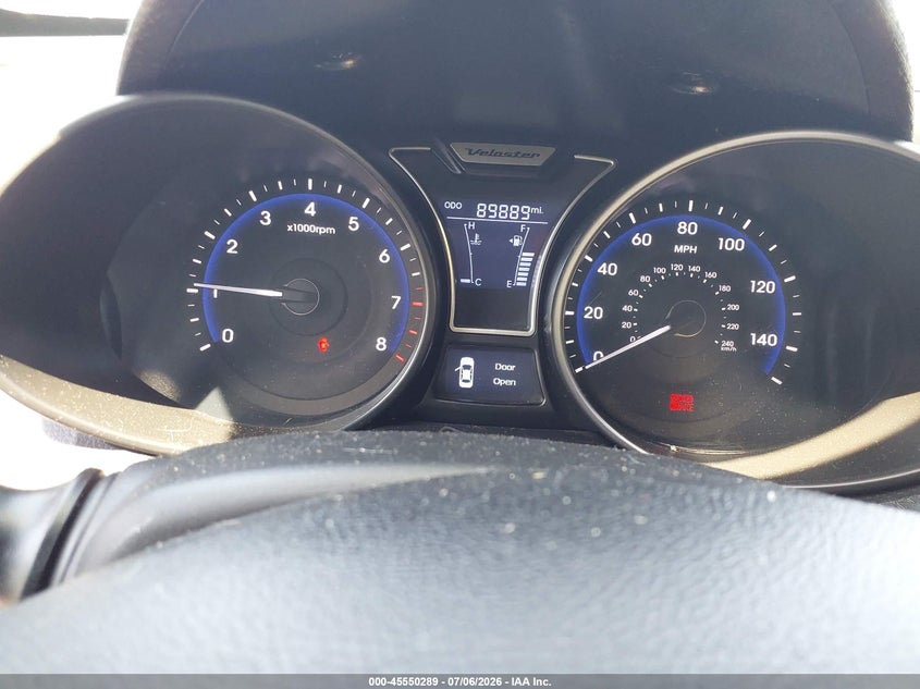 2013 Hyundai Veloster VIN KMHTC6AE5DU147572 IAAI salvage auction — NORMAL WEAR, Clear (Illinois), sold $600 on 2026-07-29 (photo 7)
