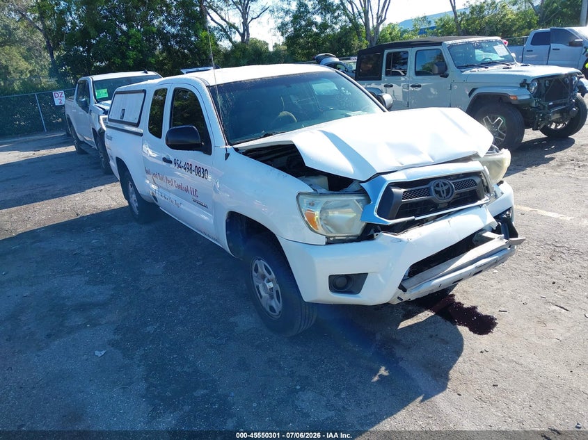 2014 Toyota Tacoma VIN 5TFTX4CNXEX043900 IAAI salvage auction — FRONT END, Rebuildable (Florida), sold $4,050 on 2026-07-20 (photo 1)