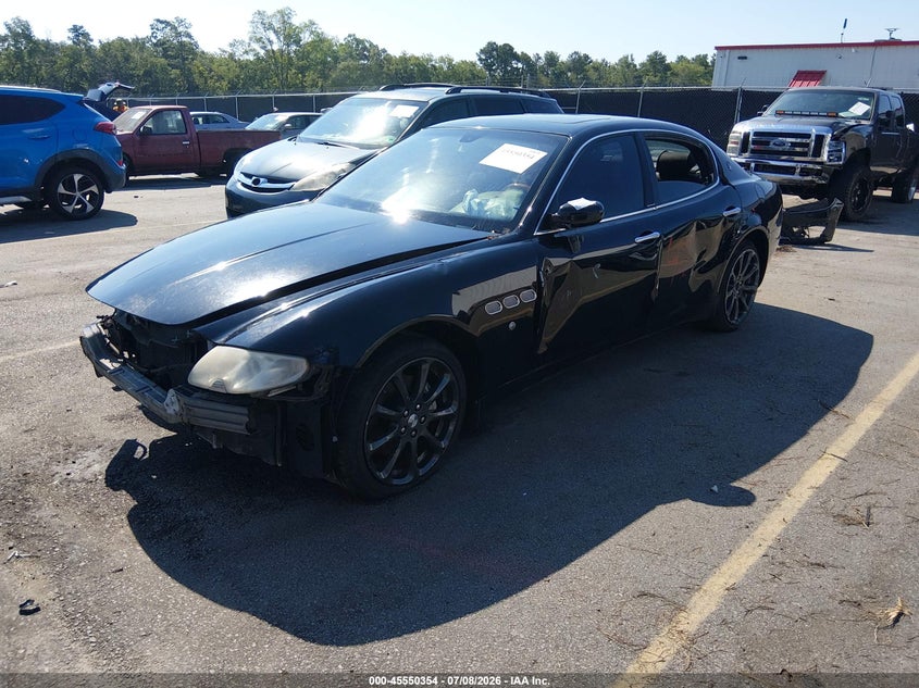 2008 Maserati Quattroporte VIN ZAMFE39A380038354 IAAI salvage auction — FRONT END, Clear (South Carolina), sold $450 on 2026-08-05 (photo 2)