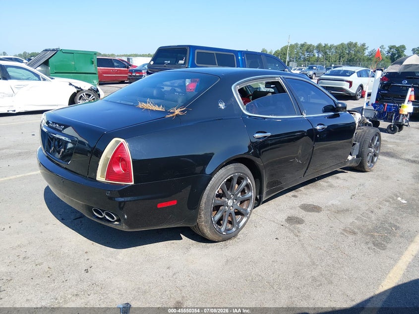 2008 Maserati Quattroporte VIN ZAMFE39A380038354 IAAI salvage auction — FRONT END, Clear (South Carolina), sold $450 on 2026-08-05 (photo 4)