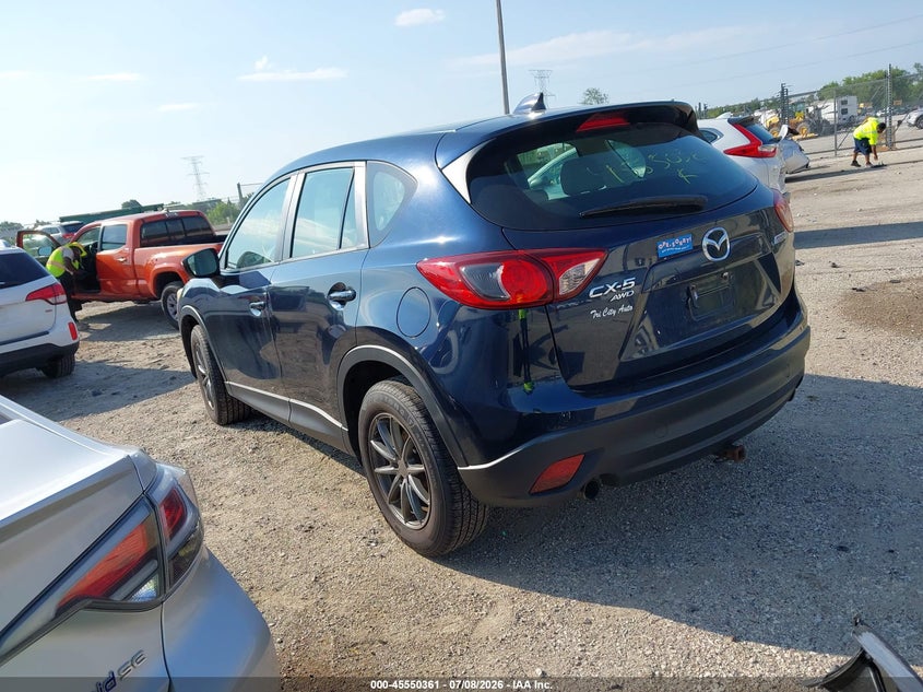 2015 Mazda Cx-5 VIN JM3KE4BY2F0502271 IAAI salvage auction — FRONT END, Clear (Wisconsin), sold $1,250 on 2026-07-28 (photo 3)