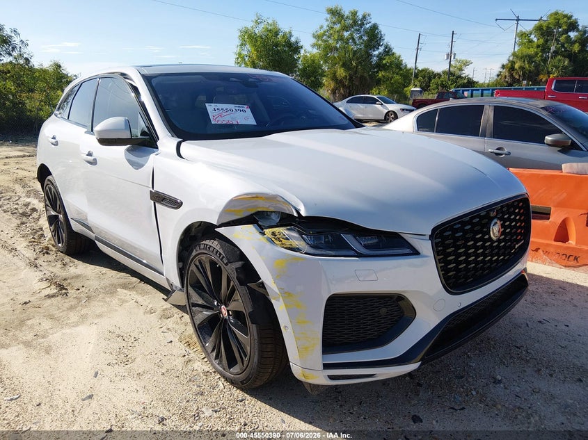 2021 Jaguar F-pace VIN SADCT2FU5MA666401 IAAI salvage auction — FRONT END, Rebuildable (Florida), sold $15,800 on 2026-07-18 (photo 6)