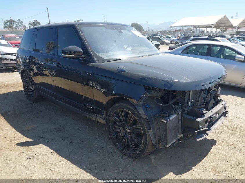 2019 Land rover RANGE ROVER VIN SALGS5RE5KA521631 IAAI salvage auction — FRONT END, Clear (California), sold $10,300 on 2026-07-29 (photo 1)