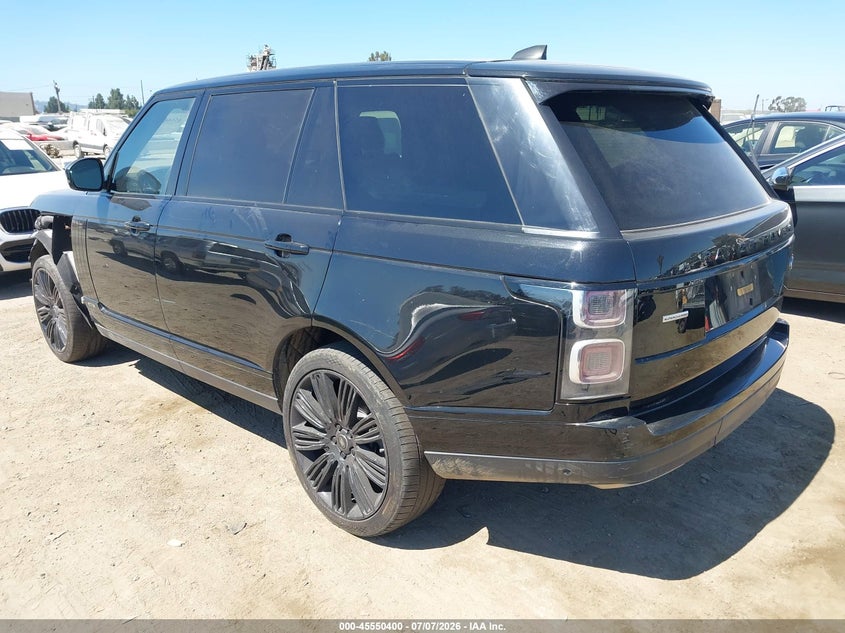 2019 Land rover RANGE ROVER VIN SALGS5RE5KA521631 IAAI salvage auction — FRONT END, Clear (California), sold $10,300 on 2026-07-29 (photo 3)