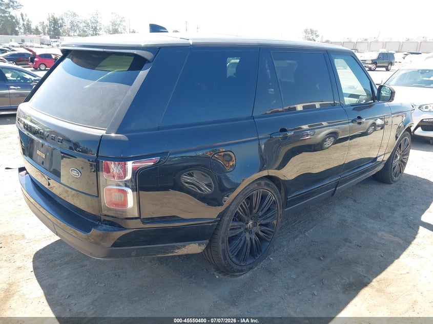 2019 Land rover RANGE ROVER VIN SALGS5RE5KA521631 IAAI salvage auction — FRONT END, Clear (California), sold $10,300 on 2026-07-29 (photo 4)