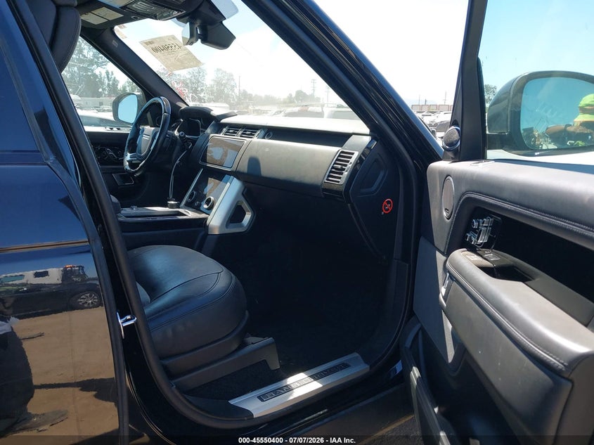2019 Land rover RANGE ROVER VIN SALGS5RE5KA521631 IAAI salvage auction — FRONT END, Clear (California), sold $10,300 on 2026-07-29 (photo 5)