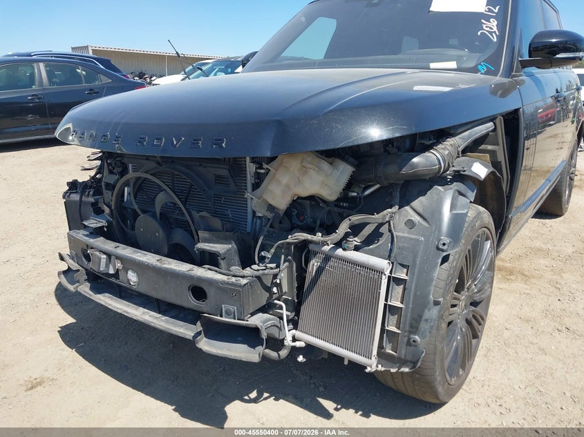 2019 Land rover RANGE ROVER VIN SALGS5RE5KA521631 IAAI salvage auction — FRONT END, Clear (California), sold $10,300 on 2026-07-29 (photo 6)