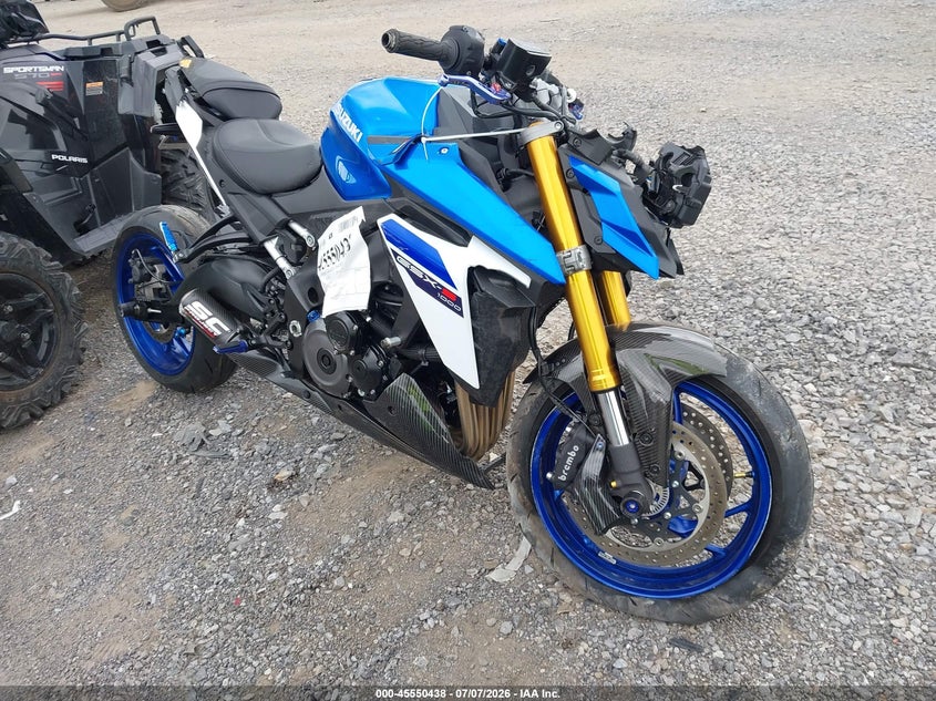 2024 Suzuki Gsx-s VIN JS1EK11B7R7100147 IAAI salvage auction — FRONT END, Mv-907A (New York), sold $825 on 2026-07-28 (photo 1)