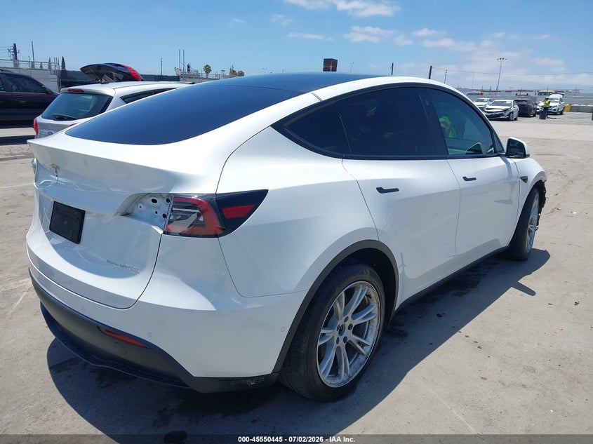 2021 Tesla Model y VIN 5YJYGAEE9MF259165 IAAI salvage auction — FRONT END, Salvage Title, sold $8,800 on 2026-07-17 (photo 4)