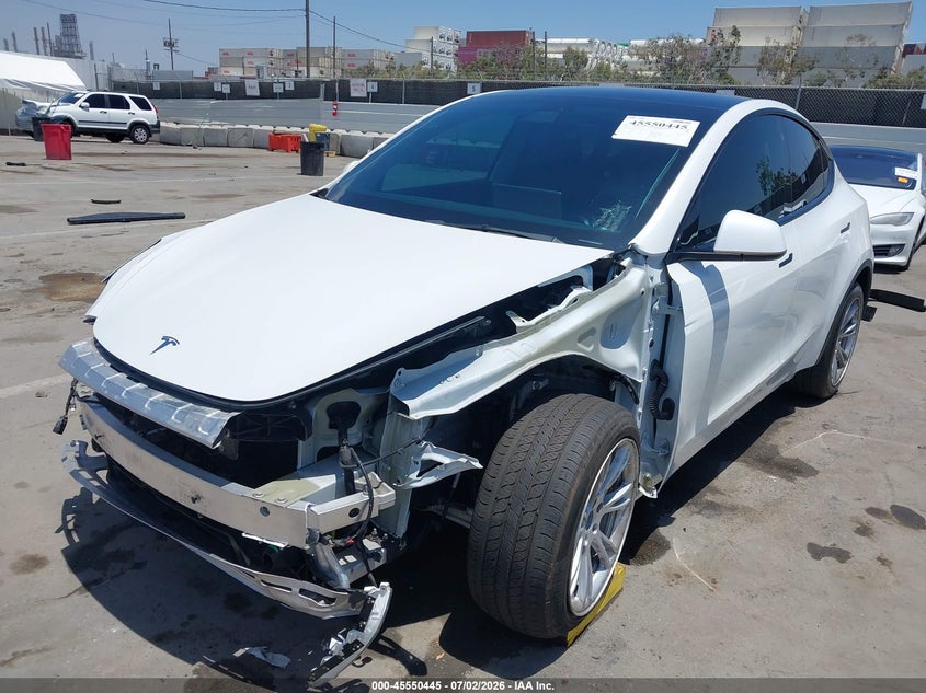 2021 Tesla Model y VIN 5YJYGAEE9MF259165 IAAI salvage auction — FRONT END, Salvage Title, sold $8,800 on 2026-07-17 (photo 6)