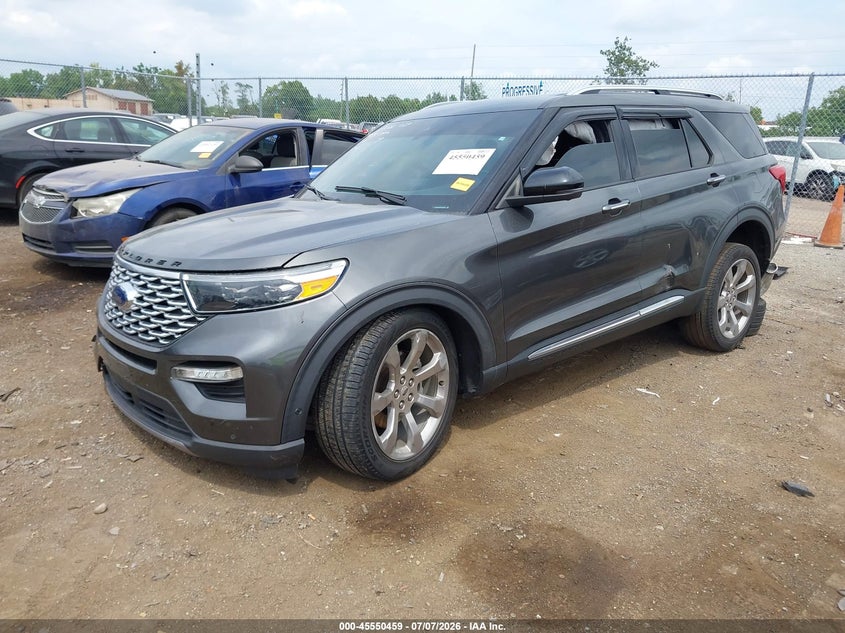 2020 Ford Explorer VIN 1FM5K8HCXLGA05095 IAAI salvage auction — FRONT & REAR, Wait Title, sold $5,475 on 2026-09-03 (photo 2)