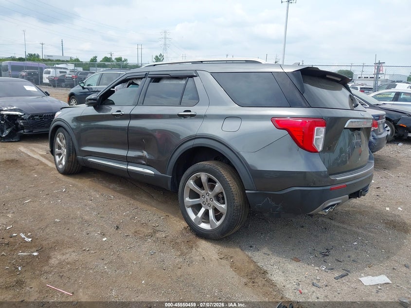 2020 Ford Explorer VIN 1FM5K8HCXLGA05095 IAAI salvage auction — FRONT & REAR, Wait Title, sold $5,475 on 2026-09-03 (photo 3)