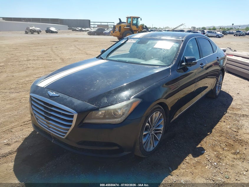 2015 Hyundai Genesis VIN KMHGN4JE0FU076798 IAAI salvage auction — NORMAL WEAR, Restored (Arizona), sold $800 on 2026-07-28 (photo 2)