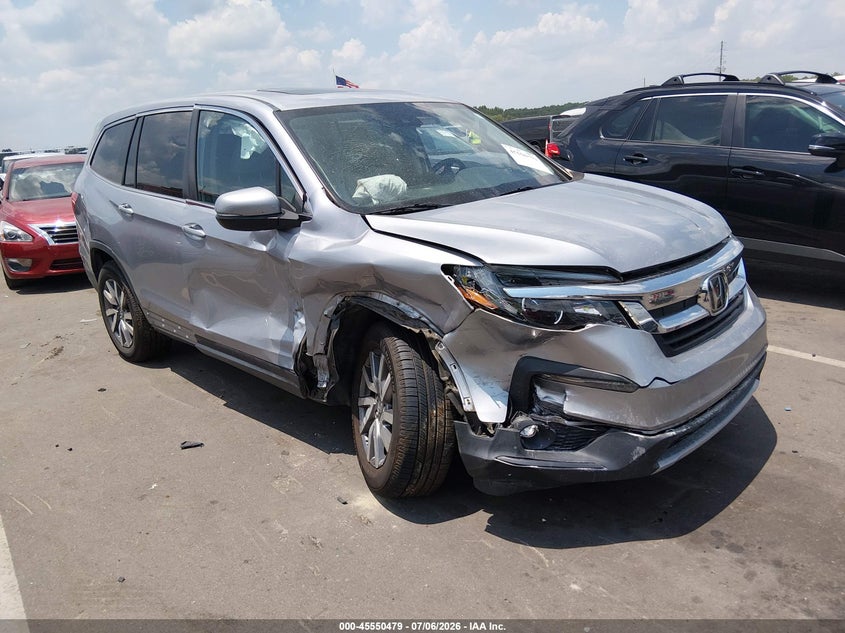 2020 Honda Pilot VIN 5FNYF6H4XLB014019 IAAI salvage auction — RIGHT FRONT, Salvage (North Carolina), sold $3,575 on 2026-08-21 (photo 1)