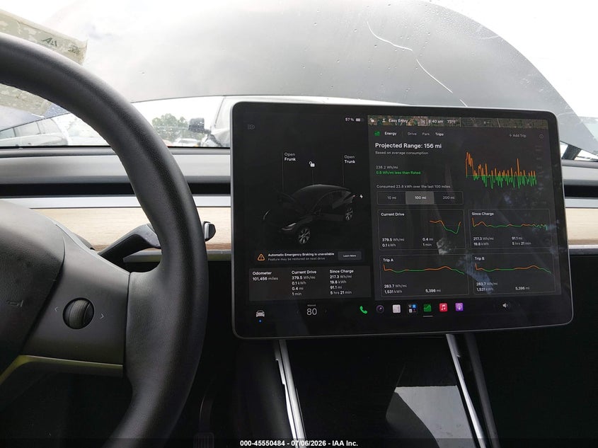 2020 Tesla Model y VIN 5YJYGDEE6LF012461 IAAI salvage auction — RIGHT SIDE, Salvage (Indiana), sold $6,800 on 2026-08-28 (photo 7)