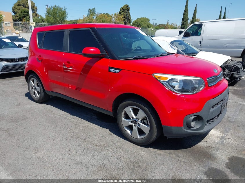 2019 Kia Soul VIN KNDJN2A2XK7684051 IAAI salvage auction — THEFT, Salvage (California), sold $2,225 on 2026-07-23 (photo 1)