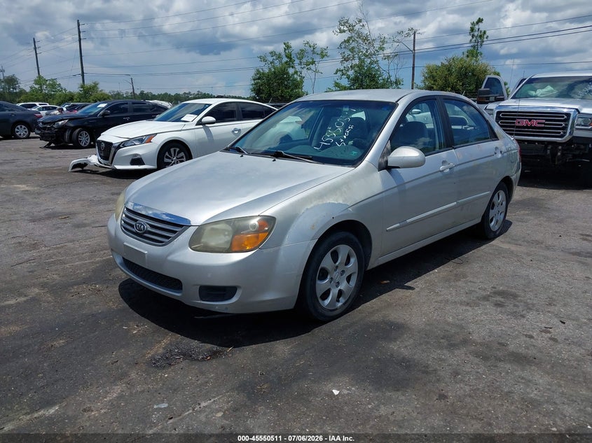 2009 Kia Spectra VIN KNAFE221495602197 IAAI salvage auction — RIGHT SIDE, Rebuildable (Florida), sold $300 on 2026-07-28 (photo 2)