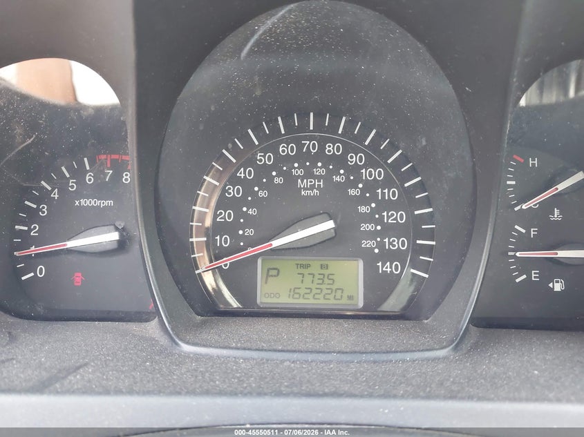 2009 Kia Spectra VIN KNAFE221495602197 IAAI salvage auction — RIGHT SIDE, Rebuildable (Florida), sold $300 on 2026-07-28 (photo 7)