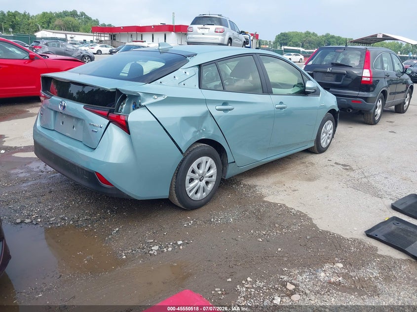 2022 Toyota Prius VIN JTDKAMFU6N3189671 IAAI salvage auction — FRONT END, Salvage - Greater Than 75% (Maryland), sold $5,800 on 2026-07-30 (photo 4)