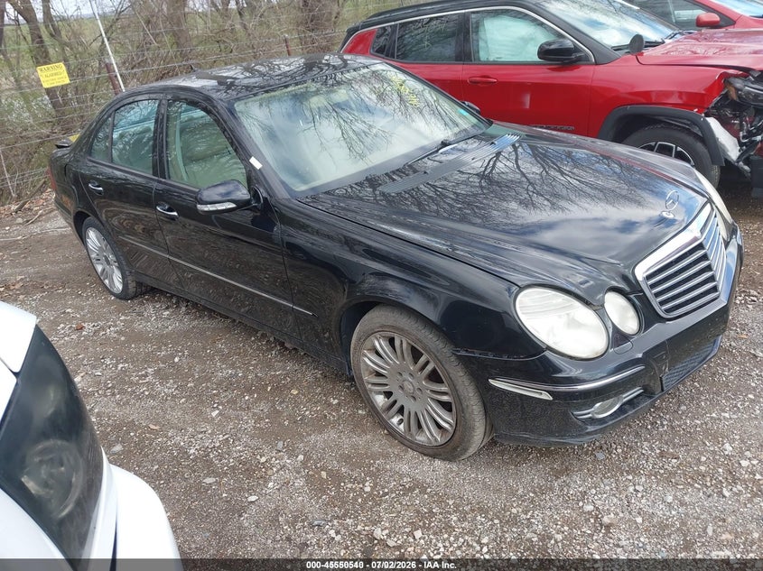 2008 Mercedes-benz E-class VIN WDBUF87X28B257693 IAAI salvage auction — FRONT & REAR, Original (Ohio), sold $1,200 on 2026-07-08 (photo 1)