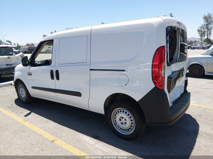 2016 Ram Promaster city VIN ZFBERFATXG6B73982 IAAI salvage auction — REAR END, Salvage Title, sold $1,550 on 2026-07-28 (photo 3)