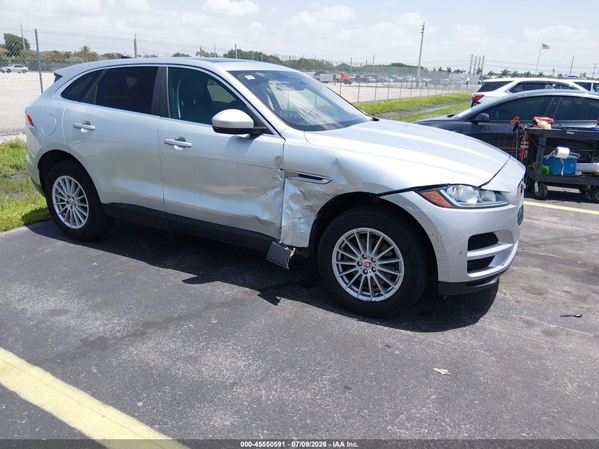 2020 Jaguar F-pace VIN SADCS2FX1LA640440 IAAI salvage auction — RIGHT SIDE, Wait Title, sold $5,200 on 2026-09-07 (photo 1)