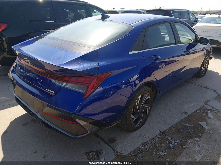 2025 Hyundai Elantra VIN KMHLP4DG1SU032485 IAAI salvage auction — RIGHT FRONT, Enterprise Vehicles Clear Only (Connecticut), sold $16,550 on 2026-07-13 (photo 4)