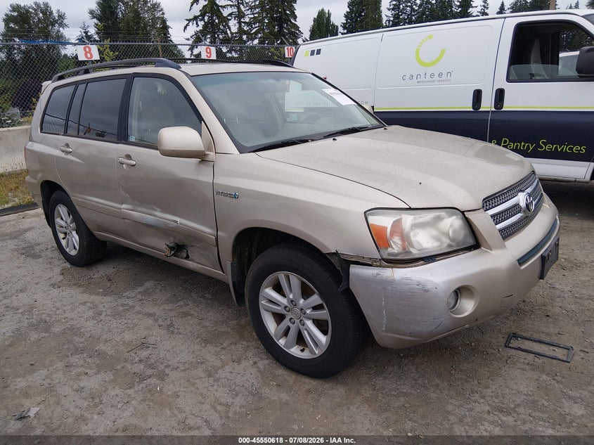 2007 Toyota Highlander hybrid VIN JTEEW21A270044708 IAAI salvage auction — NORMAL WEAR, Clear (Washington), sold $800 on 2026-07-15 (photo 1)