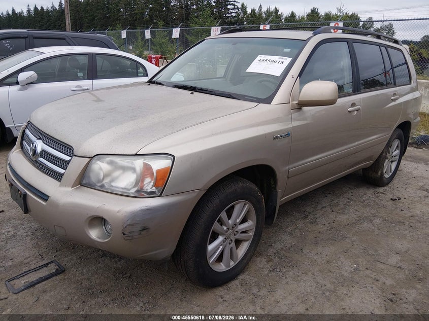 2007 Toyota Highlander hybrid VIN JTEEW21A270044708 IAAI salvage auction — NORMAL WEAR, Clear (Washington), sold $800 on 2026-07-15 (photo 2)