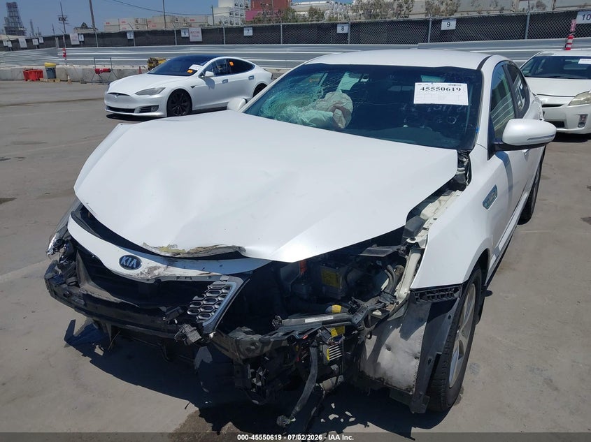 2016 Kia Optima VIN KNAGM4AD8G5096563 IAAI salvage auction — FRONT END, Salvage Title, sold $500 on 2026-07-22 (photo 6)