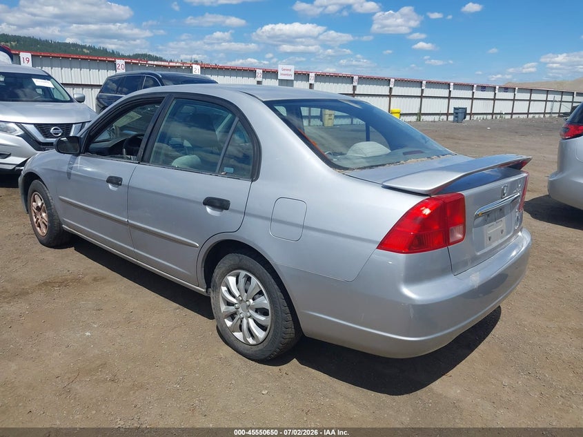 2001 Honda Civic VIN JHMES16511S012235 IAAI salvage auction — NORMAL WEAR, Release Of Interest (Washington), sold $600 on 2026-07-28 (photo 3)