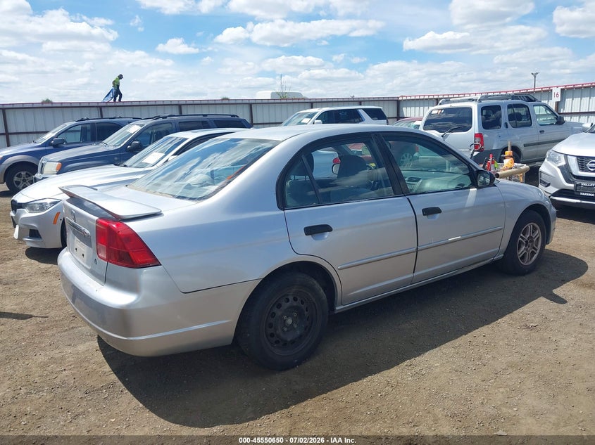 2001 Honda Civic VIN JHMES16511S012235 IAAI salvage auction — NORMAL WEAR, Release Of Interest (Washington), sold $600 on 2026-07-28 (photo 4)