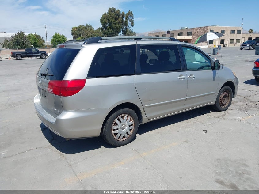 2005 Toyota Sienna VIN 5TDZA23C25S285052 IAAI salvage auction — NORMAL WEAR, Clear - Dealer Only (California), sold $600 on 2026-07-29 (photo 4)