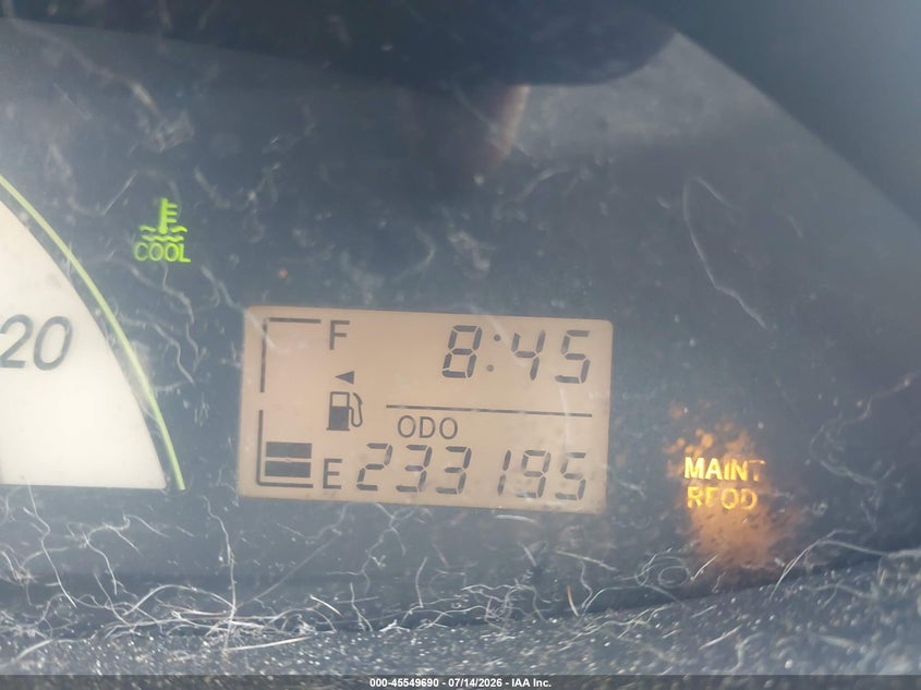 2008 Toyota Yaris VIN JTDBT923984024085 IAAI salvage auction — NORMAL WEAR, Clear (Florida), sold $300 on 2026-07-28 (photo 7)