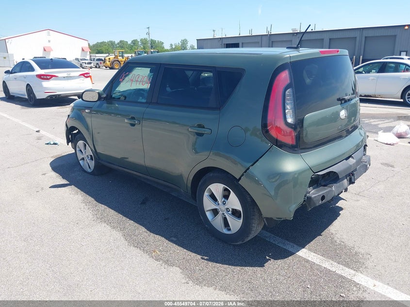 2014 Kia Soul VIN KNDJN2A22E7049975 IAAI salvage auction — ENGINE DAMAGE, Salvage (Indiana), sold $350 on 2026-07-31 (photo 3)