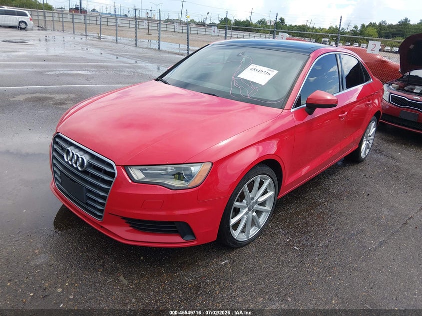 2015 Audi A3 VIN WAUEFGFF8F1010851 IAAI salvage auction — NORMAL WEAR, Clear (Louisiana), sold $350 on 2026-07-17 (photo 2)