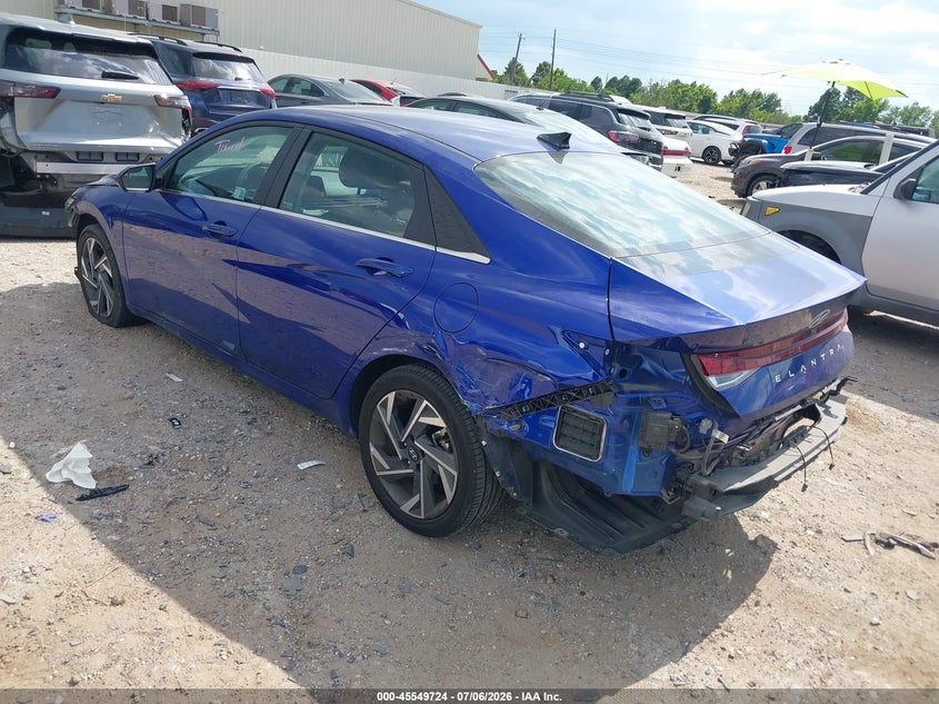 2025 Hyundai Elantra VIN KMHLS4DG4SU920954 IAAI salvage auction — FRONT & REAR, Salvage Title, sold $11,350 on 2026-07-09 (photo 3)