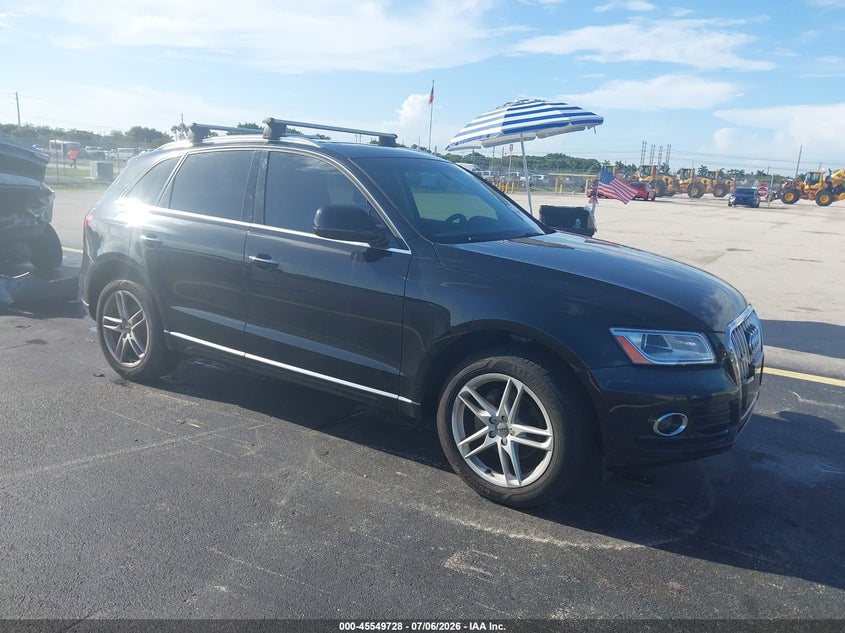 2016 Audi Q5 VIN WA1L2AFP0GA055452 IAAI salvage auction — ENGINE DAMAGE, Rebuildable (Florida), sold $3,750 on 2026-07-23 (photo 1)