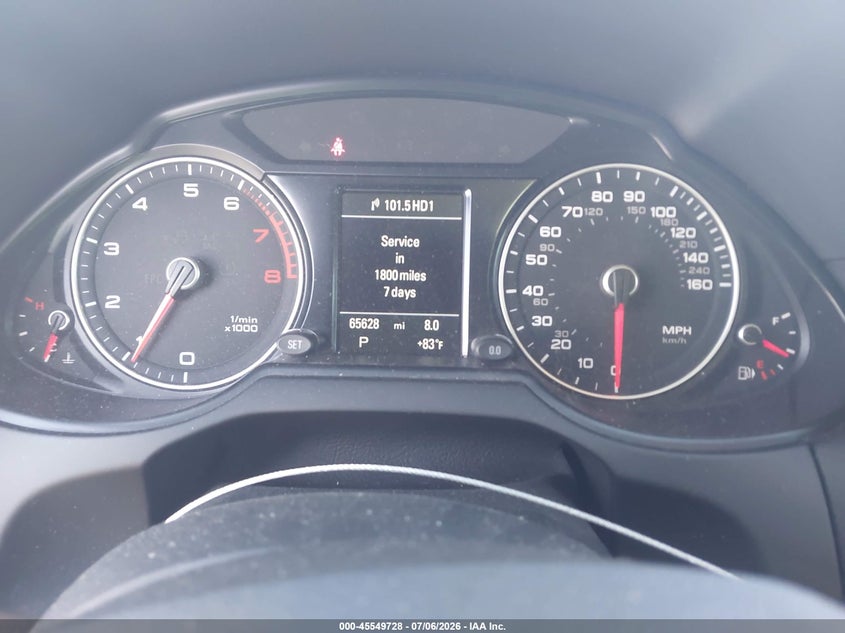 2016 Audi Q5 VIN WA1L2AFP0GA055452 IAAI salvage auction — ENGINE DAMAGE, Rebuildable (Florida), sold $3,750 on 2026-07-23 (photo 7)