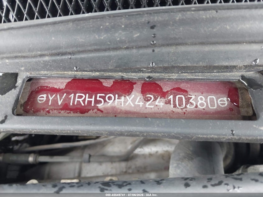2004 Volvo S60 VIN YV1RH59HX42410380 IAAI salvage auction — LEFT FRONT, Salvage (Ohio), sold $25 on 2026-07-28 (photo 9)