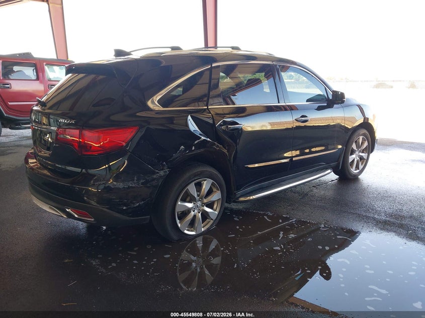 2015 Acura Mdx VIN 5FRYD3H83FB008539 IAAI salvage auction — SIDE, Salvage (California), sold $2,450 on 2026-07-11 (photo 4)