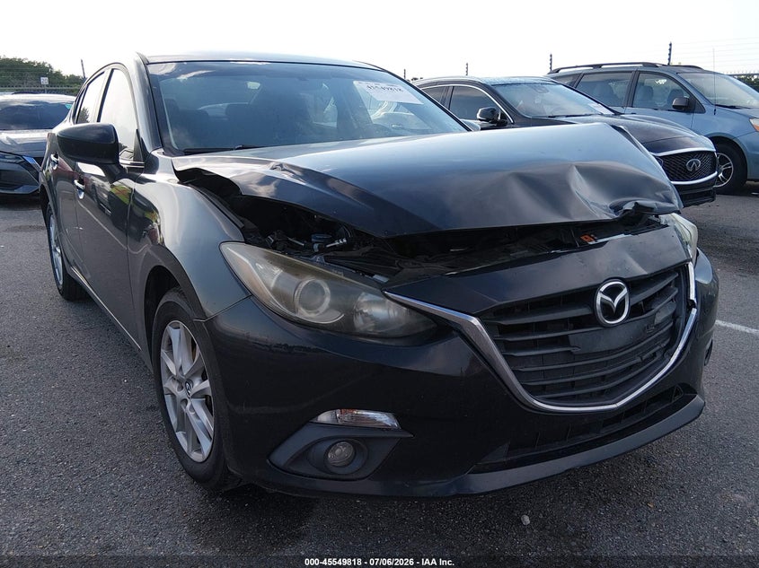 2015 Mazda 3 VIN JM1BM1V71F1255428 IAAI salvage auction — LEFT FRONT, Salvage (Louisiana), sold $525 on 2026-07-29 (photo 1)