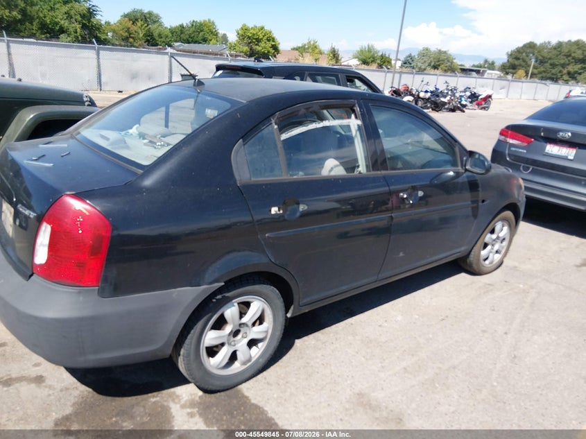 2006 Hyundai Accent VIN KMHCN46C26U018598 IAAI salvage auction — NORMAL WEAR, Salvage (California), sold $25 on 2026-07-17 (photo 4)